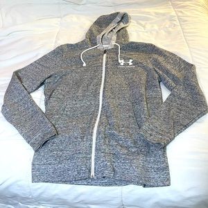 UNDER ARMOUR Hoodie Gray Zip Up Jacket - Size Medium